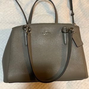 Coach bag taupe color great condition